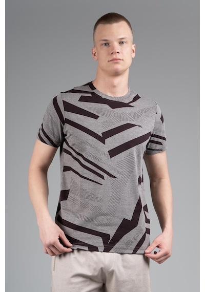 Maraton Regular Erkek Bisiklet Yaka Kahverengi T-shirt Kahverengi