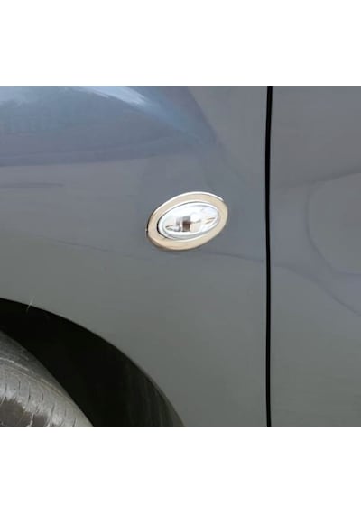 Peugeot 1007 Krom Sinyal Çerçevesi 2 Parça 2005-2009 P.Çelik