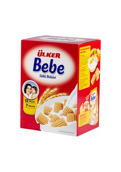 Ülker Bebe Bisküvisi 800gr 12 Vitaminli Kutu 3 Lü Set