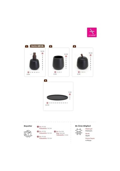 Banyo Seti 4 Parça 6998