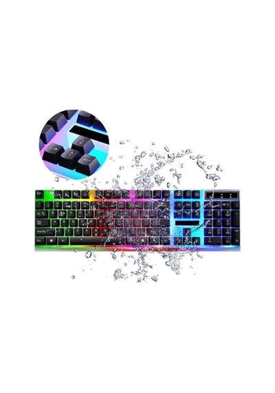 Gaming Set Kablolu Led Işıklı Oyuncu Klavye & Mouse Seti Usb Girişli