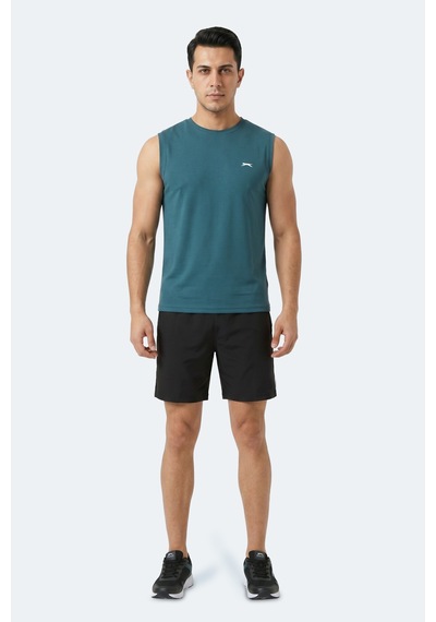 Slazenger Herofıt Erkek Kolsuz Petrol Atlet