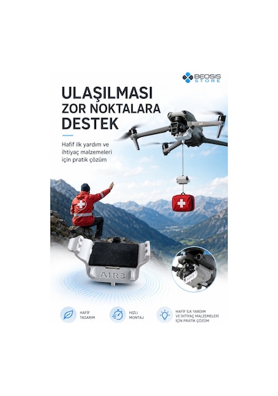 Djı Air 3 / Air 3s Yük Bırakma Aparatı Henwafx Işık Sensörlü Airdrop Modülü