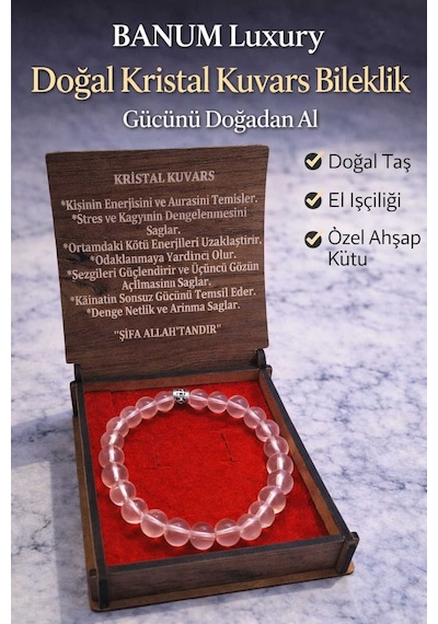 Dogal Kristal Kuvars Bileklik Diğer