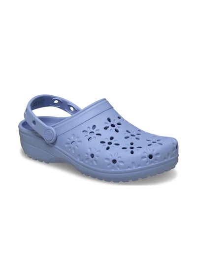 Crocs Classic Floral Cut Out Kadın Terlik Cro210927g01453 Mavi
