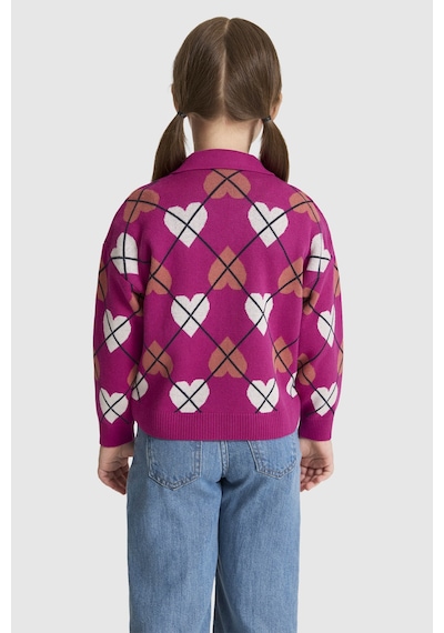 U.s. Polo Assn. Kız Çocuk Fuşya Kazak /triko 50314353-vr023 Fusya