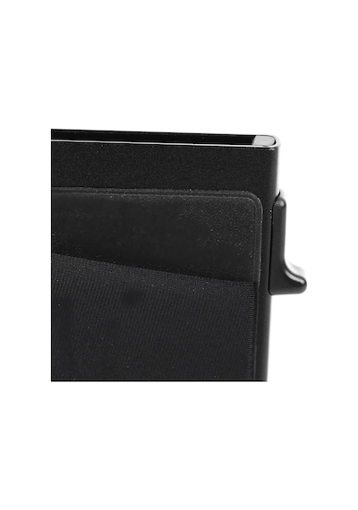 Valkyrie Premium Slim Metal Otomatik Kartlık Rfıd Korumalı, Mekanizmalı, 10+ Kart Kapasiteli Siyah Siyah