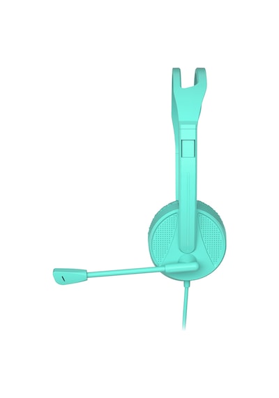Lecoo HT106 Kablolu 3.5mm Jacklı Mikrofonlu Kulak Üstü Kulaklık Turkuaz