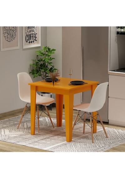 Loren 72 X 72 Yemek - Mutfak Masası Turuncu