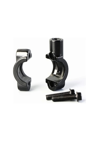 Motosiklet Ayna Takma Kelepçesi 10 Mm Düz Diş Ayna Braketi 2 Ad