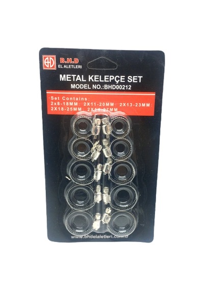 10 Parça Metal Hortum Kelepçesi Set Bx40 2