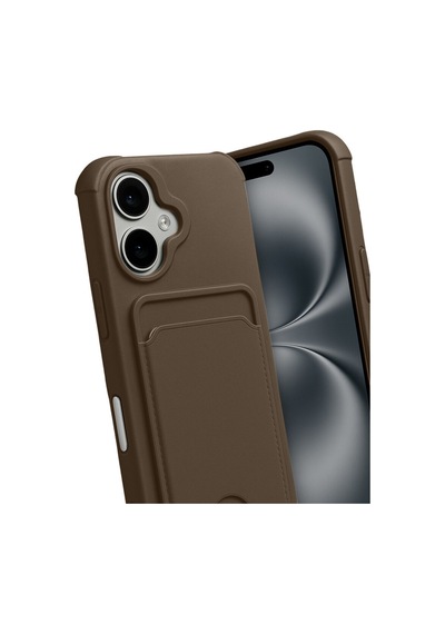 Apple iPhone 17 İçin Uyumlu Kart Ve Resim Bölmeli Soft Renkli Silikon Kapak