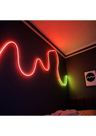 Ct-4567 Pixel Neon Led Set 5 Metre Rgb Kumandalı Esnek Şerit Işık İç & Dış Mekan Dekoratif Aydınlatma 1 Adet