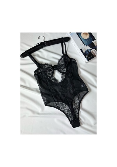 La Linaa Elanor Siyah Çıtçıtlı Dantelli Transparan Balenli Bodysuit Siyah - 699340148 Siyah La Linaa Elanor Siyah Çıtçıtlı Dantelli Transparan Balenli Bodysuit Siyah - 699340148 Siyah