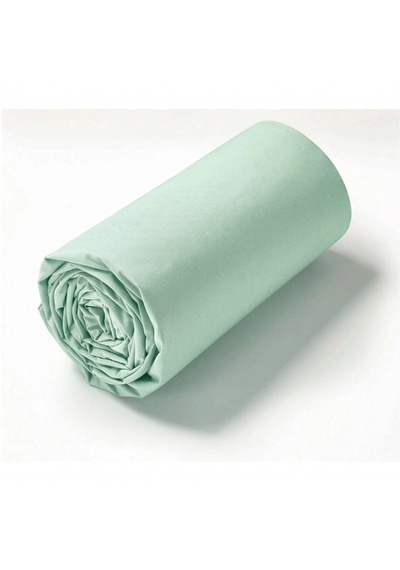 Maki Home %100 Pamuklu Açık Yeşil 90x190+50x70 Cm Tek Kişilik Lastikli Çarşaf Takımı Mint Yeşili