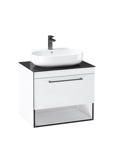 Orka Knidos 70 Cm Mdf Beyaz Banyo Dolabı Alt Modül Ve Lavabo Beyaz