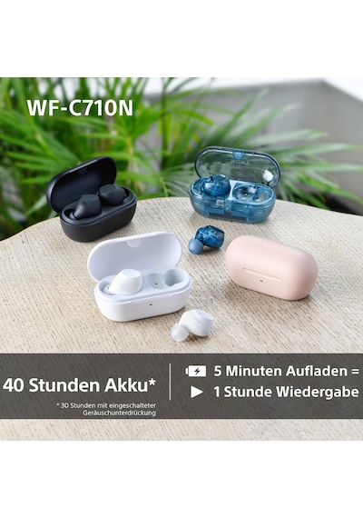 Sony Wf-c710n - Gerçek Kablosuz Gürültü Önleyici Kulaklık, Hafif, Dokunarak Çalıştırma, Çok Noktalı Bağlantı, Ipx4, 40 Saate Kadar Pil, Hızlı Şarj, İos Ve Android Uyumlu, Cam Mavisi Sony Wf-c710n - Gerçek Kablosuz Gürültü Önleyici Kulaklık, Hafif, Dokunarak Çalıştırma, Çok Noktalı Bağlantı, Ipx4, 40 Saate Kadar Pil, Hızlı Şarj, İos Ve Android Uyumlu, Cam Mavisi