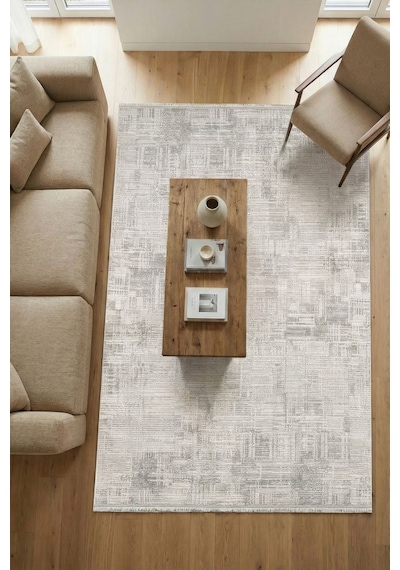 Florance Modern Salon Halısı Geniş Ölçü, Pet Dostu, Yumuşak Dokulu, Kolay Temizlenen, Özel Kesim Gri