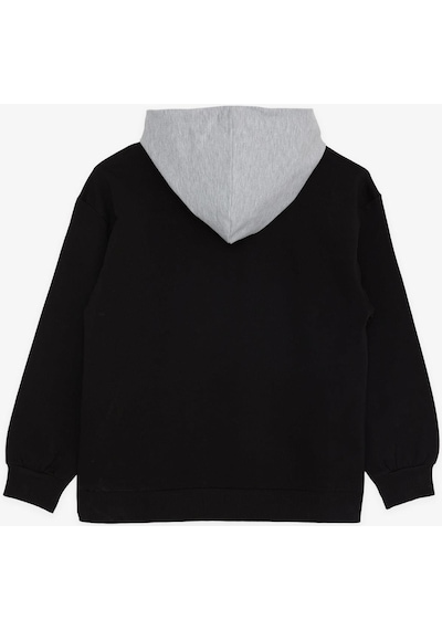Breeze Girls & Boys Erkek Çocuk Sweatshirt Kapüşonlu Yazı Baskılı 8-14 Yaş, Siyah-siyah Siyah Breeze Girls & Boys Erkek Çocuk Sweatshirt Kapüşonlu Yazı Baskılı 8-14 Yaş, Siyah-siyah Siyah