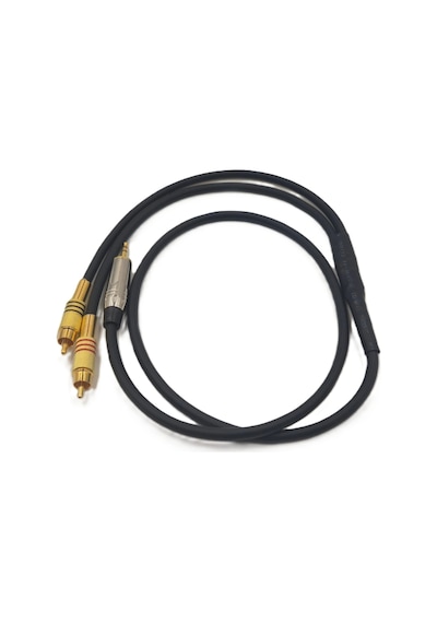 Aux Rca Kablo 2 Metre - %100 Bakır 6mm Kablodan Bir Tarafı Aux Diğer Tarafı Rca Kablo - 2 Metre
