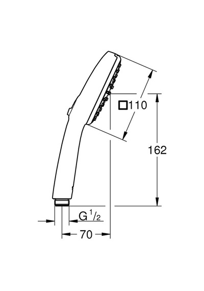 Vitalio Comfort 110 2f El Duşu Gri
