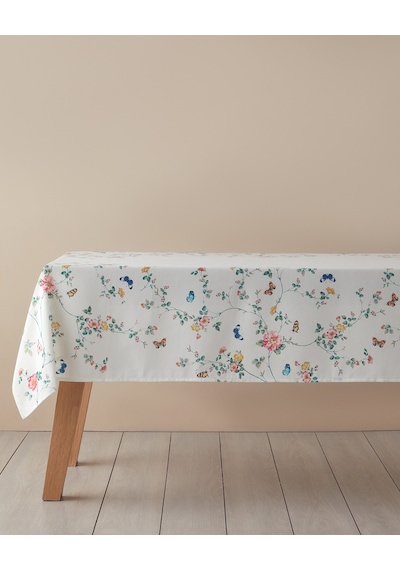 English Home Botanical Masa Örtüsü 145x200 Cm Krem - Pembe Krem - Pembe