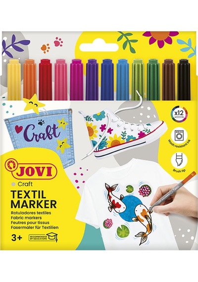 Jovı 1410 Decor Tekstil Kalemi - 12 Renk Beyaz
