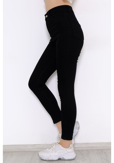Bensu Store - A Kalite Power Kot Pantolon Siyah - 10152.1431. 001