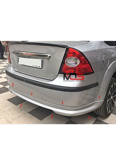 Ford Focus 2 Sedan Arka Tampon Eki Fiberglass Boyasız