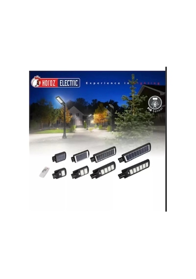 Horoz Compact 300w Led Solar Sokak Armatürü 1567lm 6400k Smd Led Beyaz Işık Su Geçirmez Kumandalı K