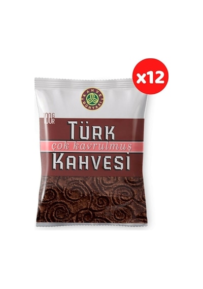 Kahve Dünyası Çok Kavrulmuş Türk Kahve 100gr 12'li Paket