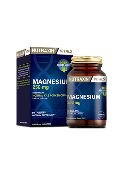 Nutraxin Magnesium 250mg 60 Tablets