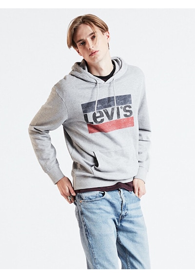 Levi's Sport Graphic Hoodie Gri