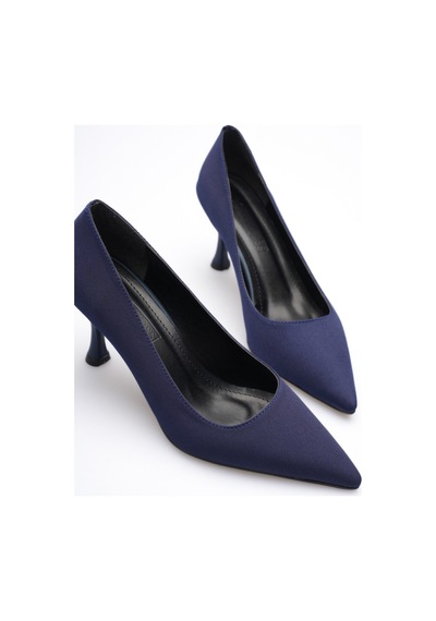 Alewomen Lacivert Mat Saten Sivri Burun 8 Cm Topuklu Sara Stiletto Kadın Ayakkabı Lacivert Mat Saten Alewomen Lacivert Mat Saten Sivri Burun 8 Cm Topuklu Sara Stiletto Kadın Ayakkabı Lacivert Mat Saten