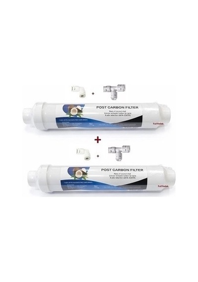 2 Adet Osmosis Pos Karbon Tatlandırıcı , Quick İnline 5. Aşama Son Filitre Ev Tipi Kapalı Kasa