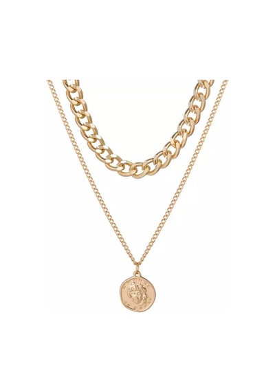 Girift Vintage Adorn Vintage Katmanlı Kolye Gold
