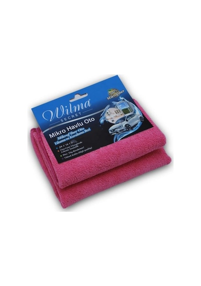 Mikrofiber Büyük Boy Pembe Kurulama Bezi 4 Adet Çok Renkli