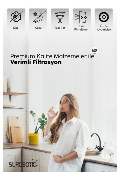Inline Premium 5000 Serisi Yedek 3lü Su Arıtma Cihazı Filtre Seti