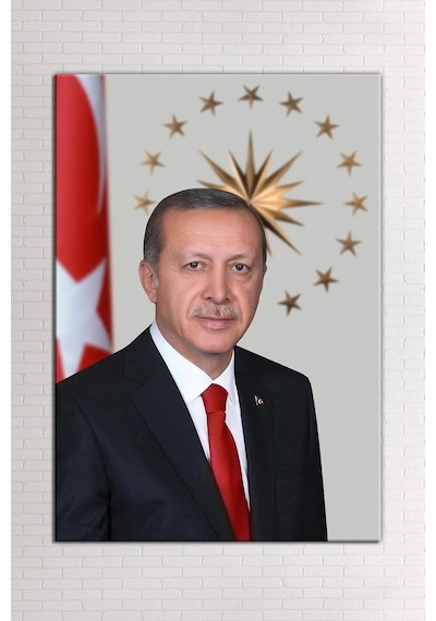 Mgi Design Recep Tayyip Erdoğan Kanvas Tablo, Çok Renkli, 80x120 Cm