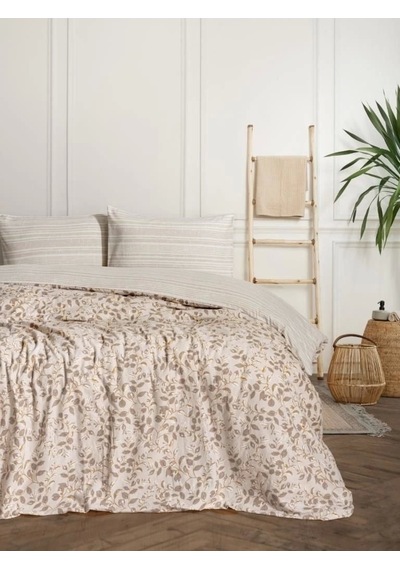 Cotton Box Flanel Nevresim Takımı Çift Kişilik Roof Yeşil