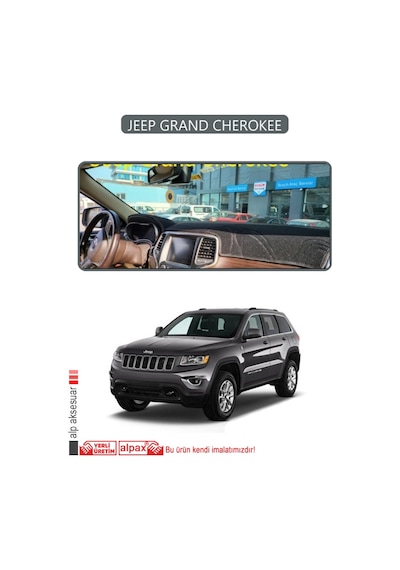 Jeep Grand Cherokeetorpido Koruma Halısı Gri Kenar