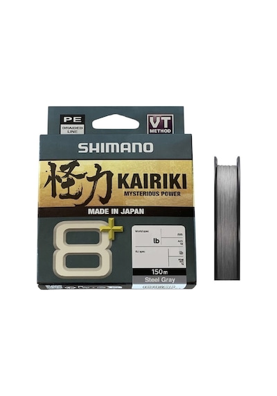 Shimano Kairiki 8+ 150mt 0.06mm Steel Gray İp Misina