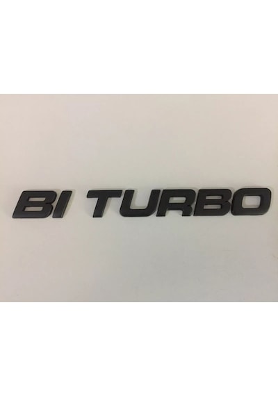 Biturbo Piano Black Bagaj Yazısı Arması Logosu 3m 3d Abs Mercedes Sl