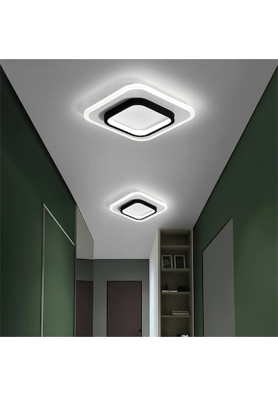 Akrilikli Kare Kumandalı Dimli 3 Işık Renkli 24x24cm Led Tavan La 3Renk Kumandalı