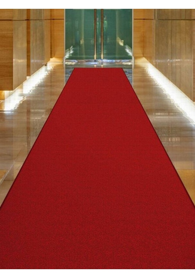 Kırmızı Kalın Yolluk, Kaydırmaz Tabanlı Dayanıklı Yolluk, 1x13 Metre