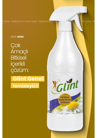 Glint Çok Amaçlı Bitkisel İçerikli Temizleyici-2x1 Litre 2'li Set