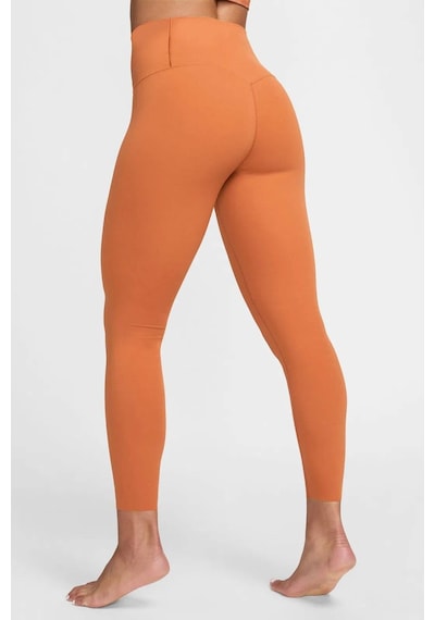 Nike Dri Fit Zenvy Gentle Support High Waisted 7/8 Leggings Brick Kadın Yüksek Bel İç Cepli Spor Tayt Kiremit