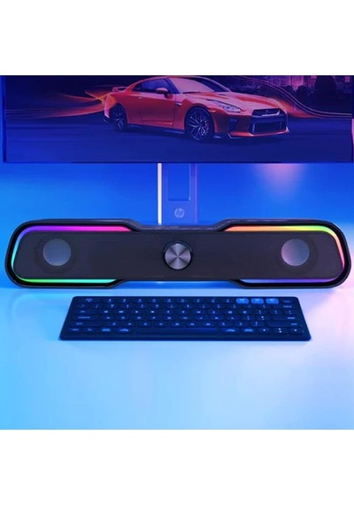 Hp Bilgisayar Dhe-6002 Için Soundbar 2x3w Gaming Rgb