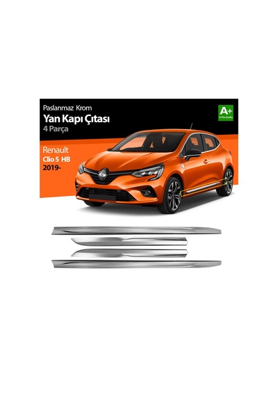 Clio 5 Yan Kapı Cıtası Krom 2019 2020 2021
