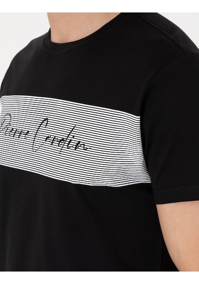 Pierre Cardin %100 Pamuk 6080 Luxury Kısa Kol Erkek Pijama Takımı Siyah